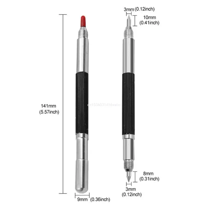 Dropship Engraving Pen Tip Scriber,Double Head Scriber,Metal Etching Engraving Pen for Metal Glass Ceramics Stone