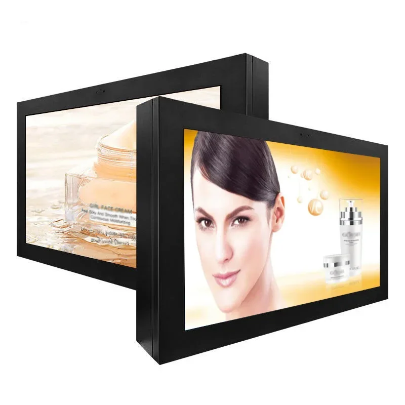 55inch wall mounted advertising video player advertising monitor waterproof outdoor LCD display screen gas station price board