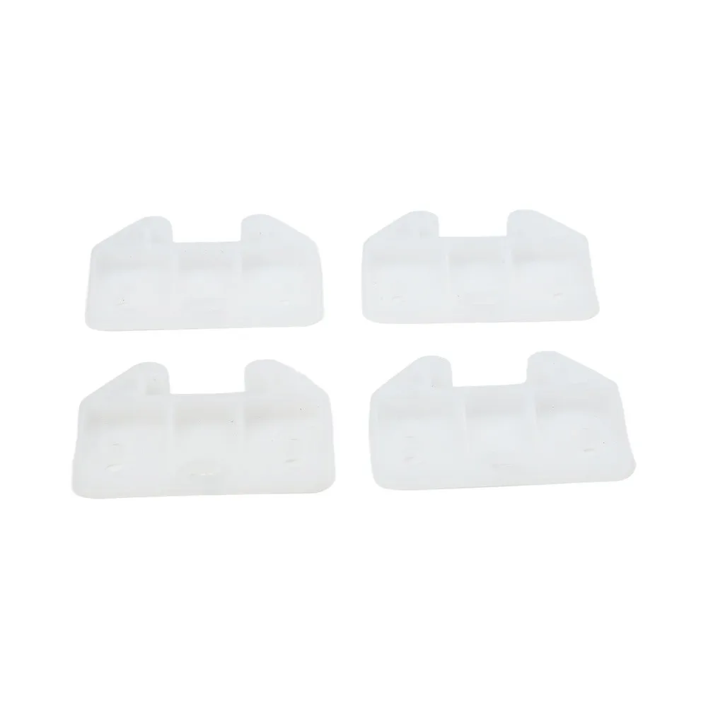 For Plastic Drawer Guide Rail Kit with 4 Brackets and 12 Screws for Smooth Sliding and Reliable Support in For Any Room