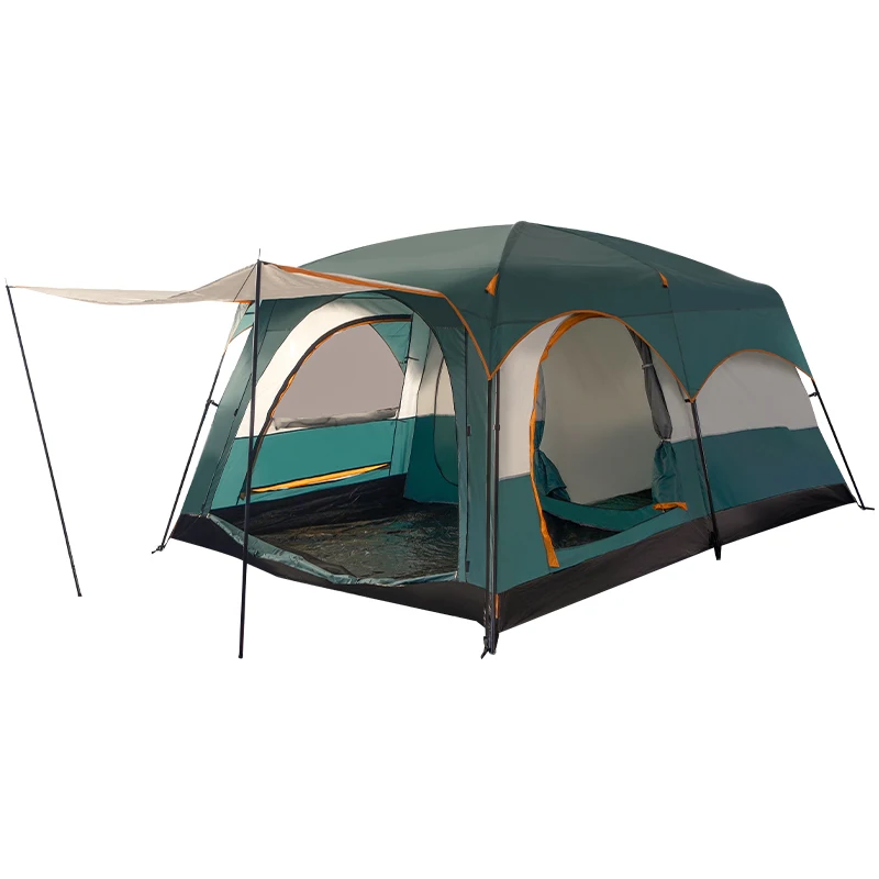 

Two Rooms and One 8 People Outdoor Hall High Quality Outdoor Big Cabin Family Camping Tent