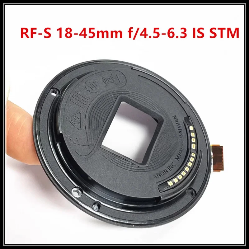 

Brand new original factory camera repair parts for Canon RF-S 18-45mm mount, base ring with ribbon cable