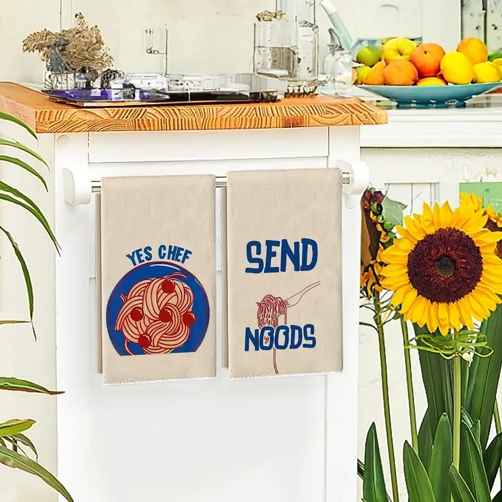 2Pcs, Fun Pasta-Themed Kitchen - đánh giá và giá Kitchen Baking Cloth
