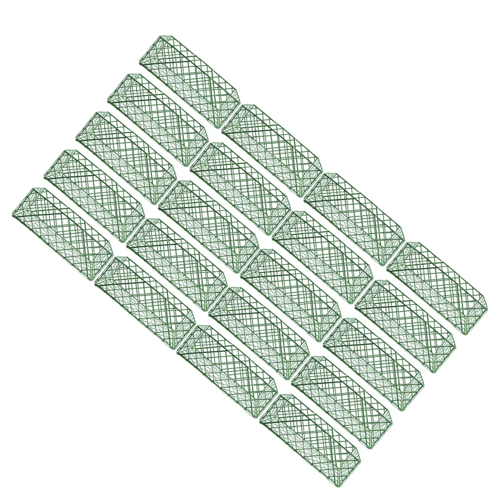 

20pcs Floral Fixer Soil Cage Floral Arrangement Holder Wedding Flower Fresh Flowers Cage Bowl Accessories Flower Fixing Rack