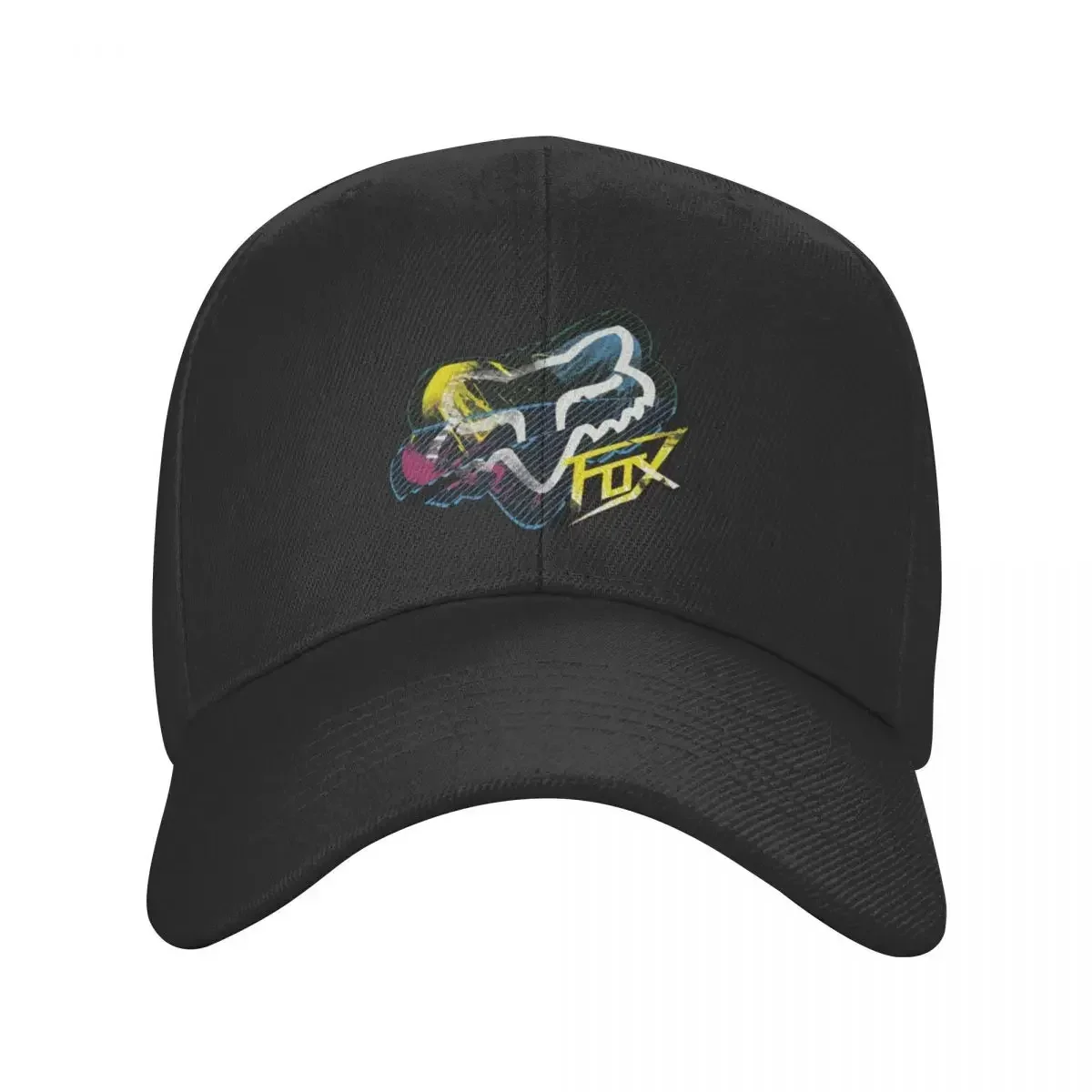 Paint splatter Racing merch braap mixed colors yellow Baseball Cap Beach Bag  Hat Man Men Hats Women's