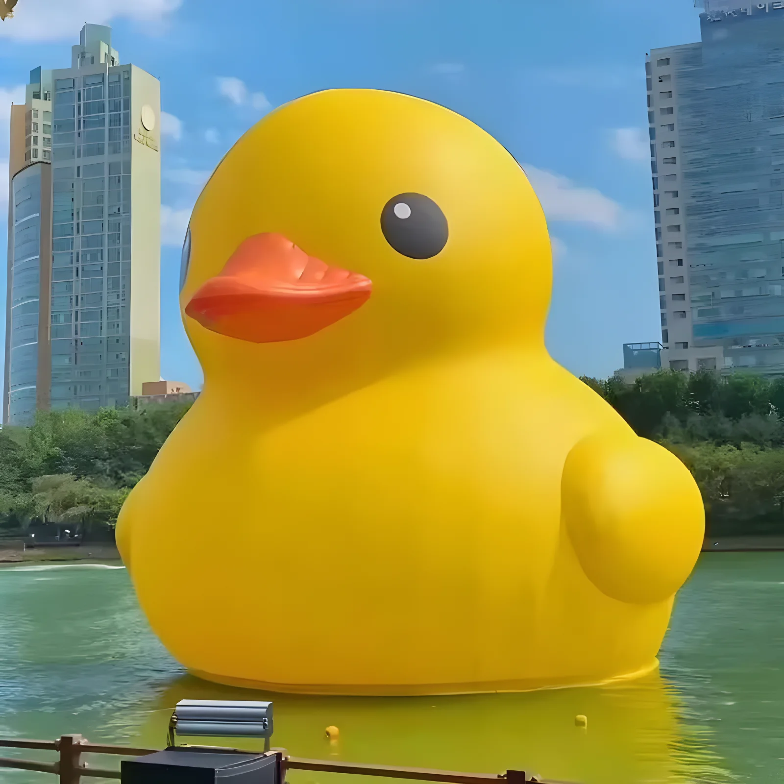 Giant inflatable yellow duck Funny classic big duck promotional giant inflatable rubber duck with free logo for park decoration