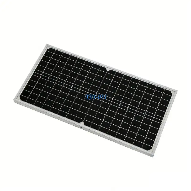 E15A Pack of 2 High Efficiency 16W 12V Monocrystalline Solar for Daily Battery Charging and Off Systems