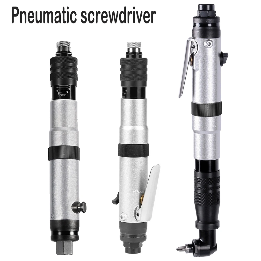 

High Quality 1/4 6.35mm Automatic Pneumatic Screwdrivers Preset 2n.m Torque Air Screwdriver Bend-head Clutch Screwdrivers Tool