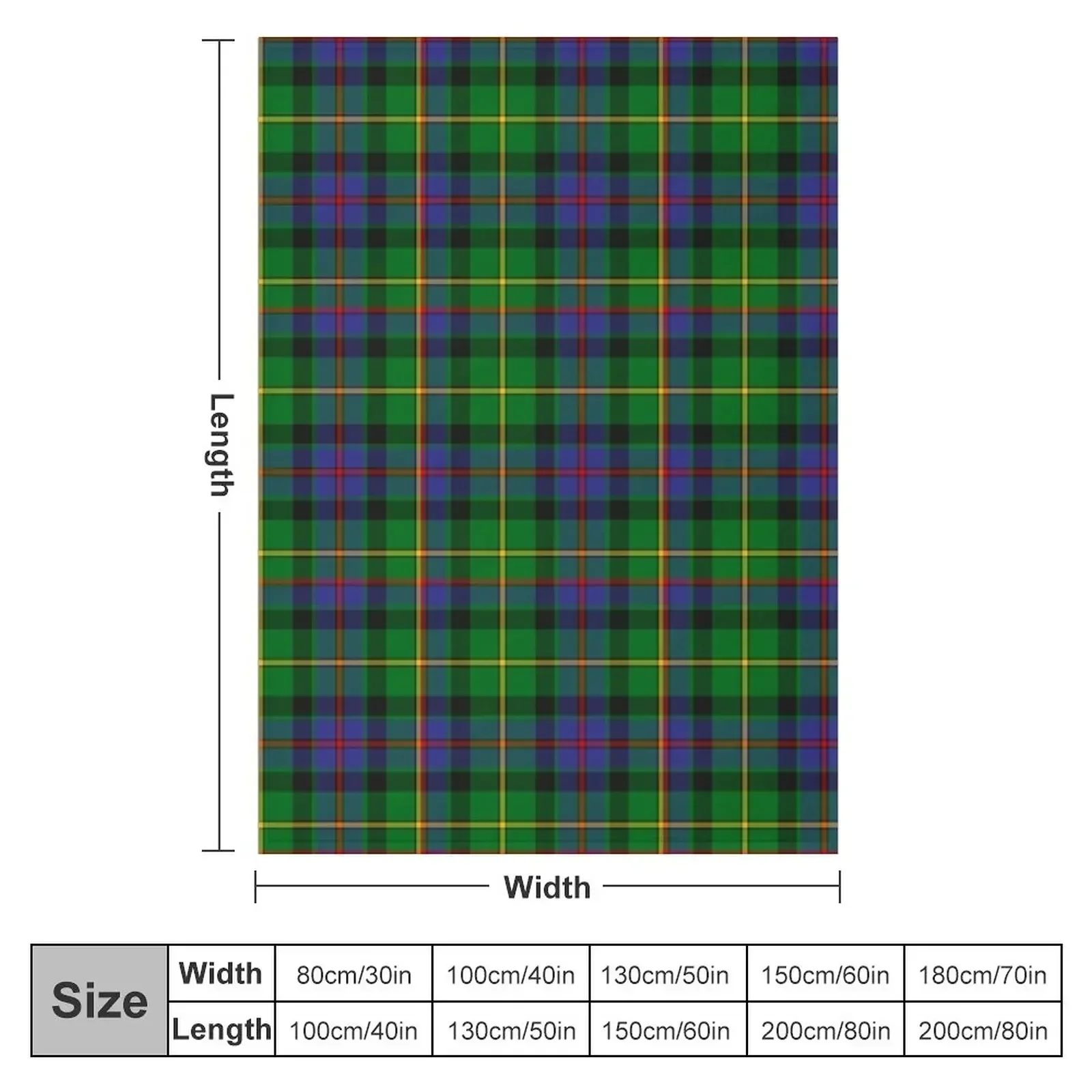 Clan Tait Tartan Throw Blanket Luxury St Shaggy Blankets For Bed Blankets