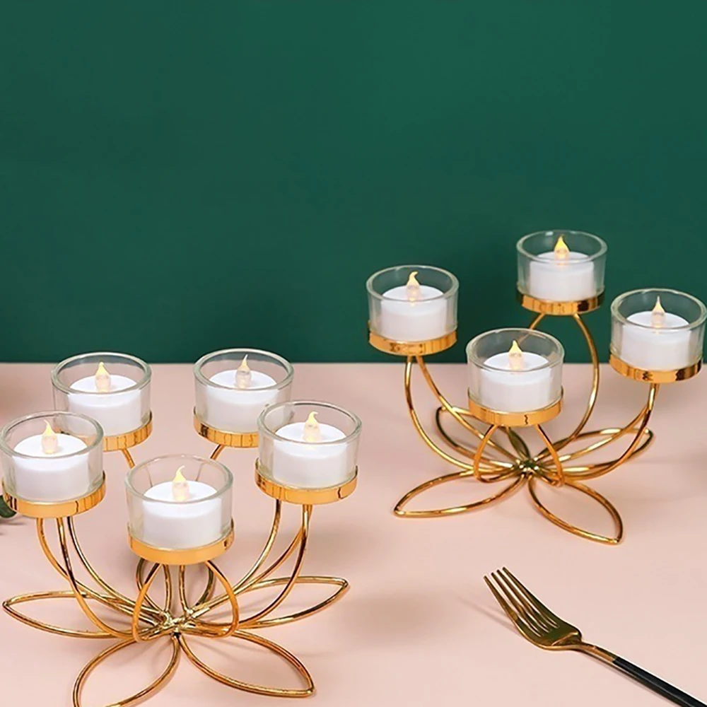 Geistiger Kerzenhalter, Eisen-Kerzenhalter für romantisches Candlelight-Dinner, Requisiten, moderne Tischdekoration, Schlafzimmerdekoration