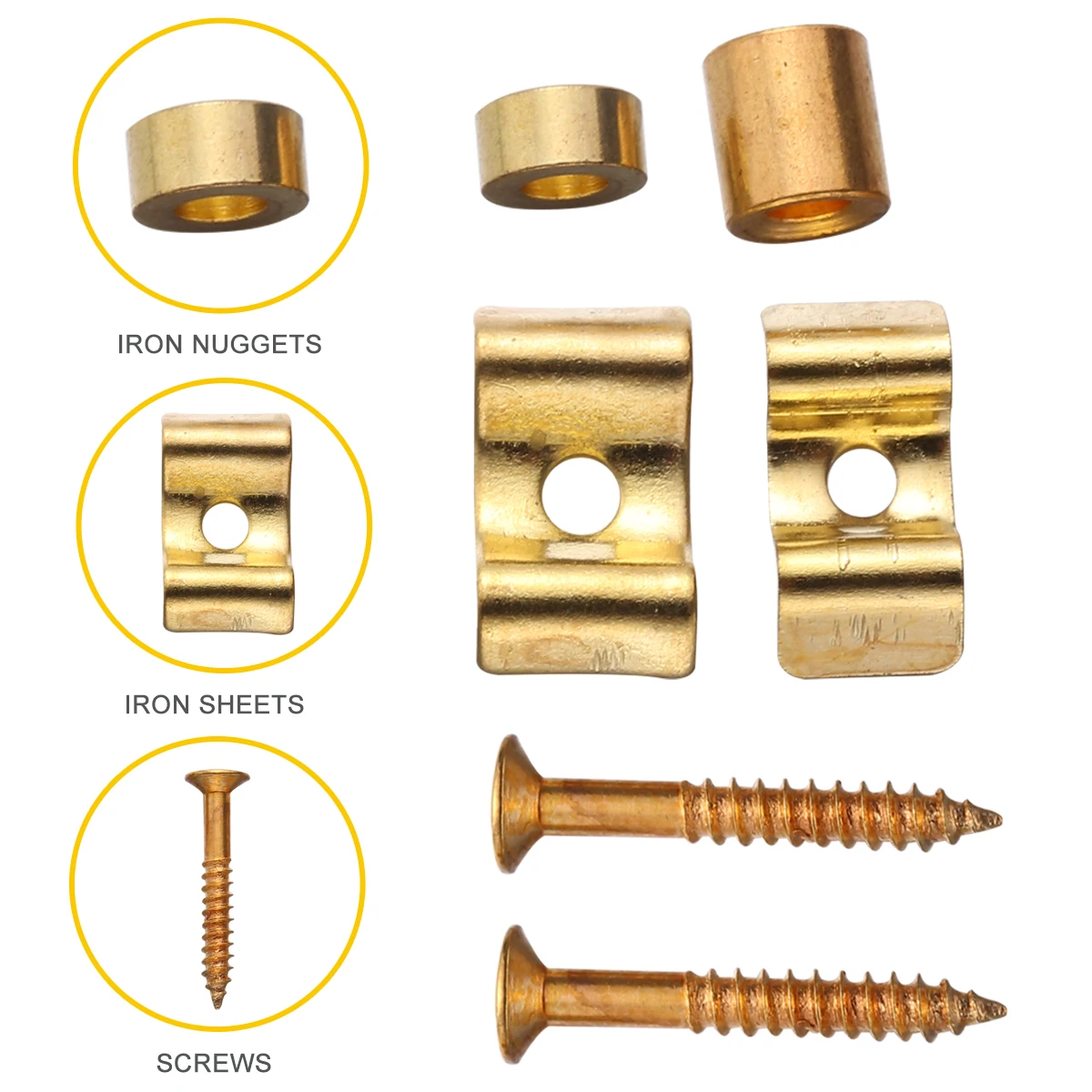 

3 Sets/ String Buckle Volume Knob Electric Guitar Knobs Locking Tuners Bass Braces Tree Guide Suite