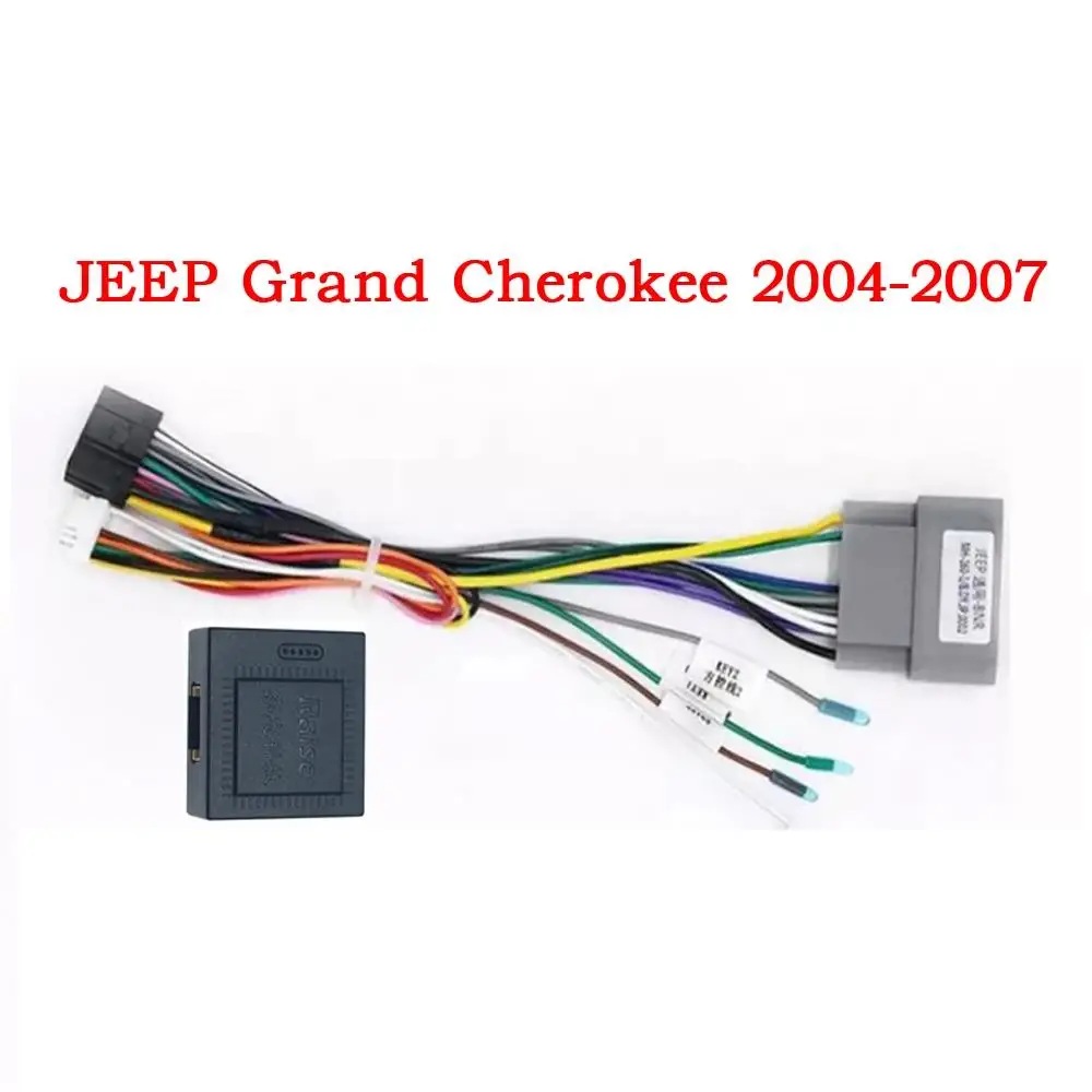 

Car Canbus Wired Harness Radio Frame Fascia For 2004 2005 2006 2007 JEEP GRAND CHEROKEE Android Dashboard Panel Trim Kit DVD
