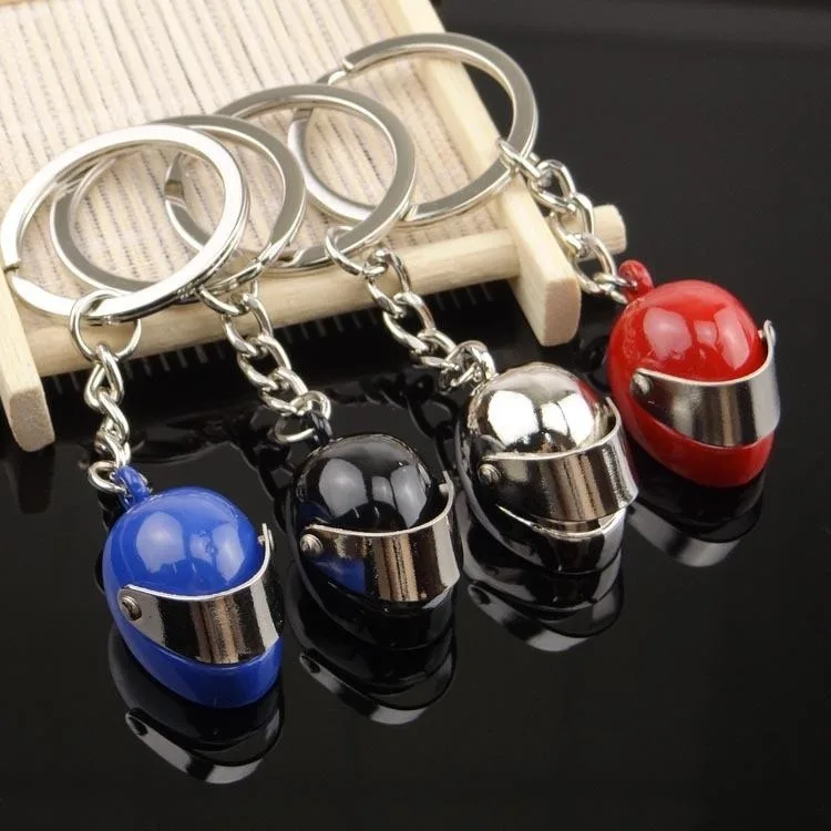 Mini Motorcycle Helmet Keychain Funny Key Ring Men's Gift Moto Accessories Collection