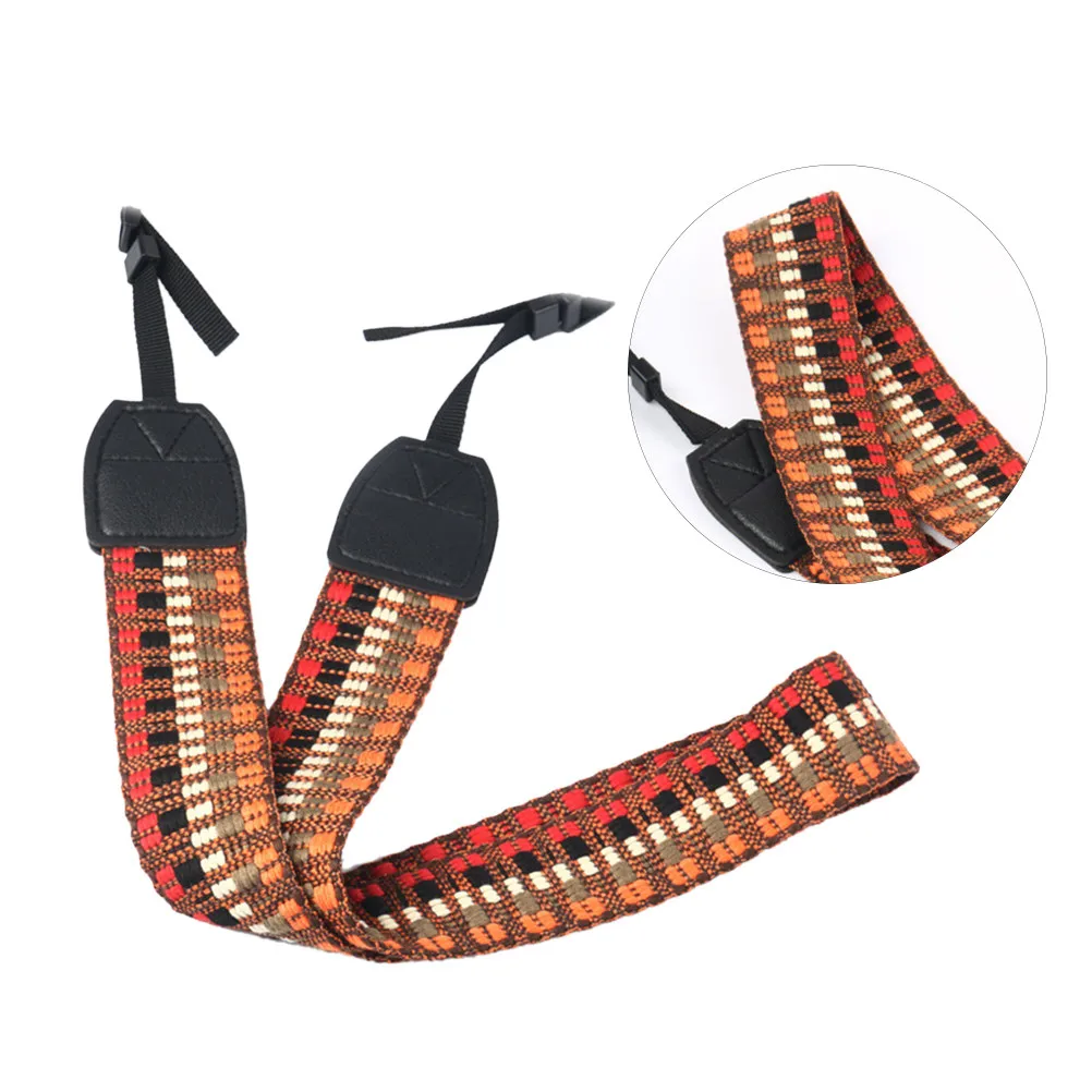 Vintage Adjustable Cotton DSLR Camera Strap for Women & Men – Breathable Shoulder Neck Strap for Travel Photography