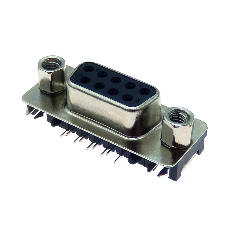 5pcs Ultra-thin DB head DR-9 core female SMT patch socket double row DB9 ultra-thin connector DR9