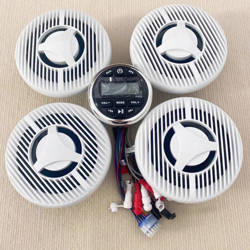 

Outboard Speedboat Audio Speaker Waterproof Audio Fishing Boat High Sound Quality Volume Modified Marine Motorboat Speaker