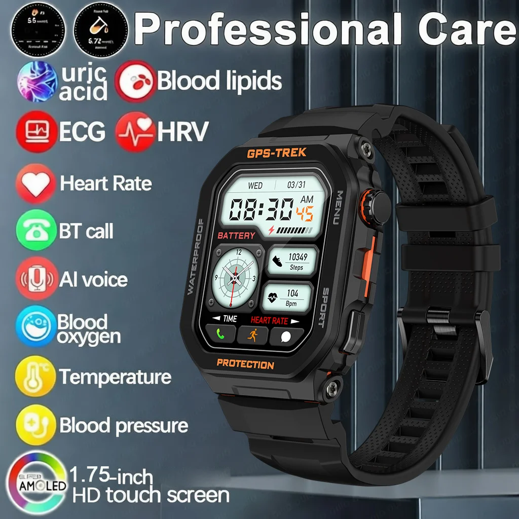 

Новые смарт-часы 2026 года для мужчин и женщин: военные, для активного отдыха, с GPS-трекером, спортивные, с измерением пульса и мониторингом сна, водонепроницаемые, для iOS и Android