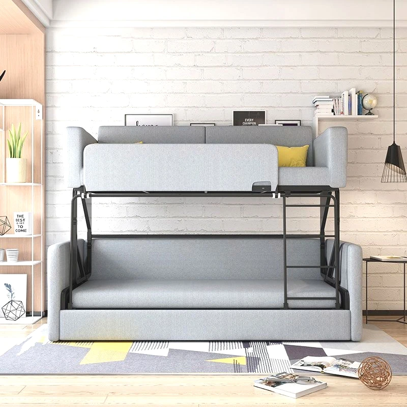 Simple double folding sofa bed single leisure living room   tri-fold bed Internet celebrity bunk s