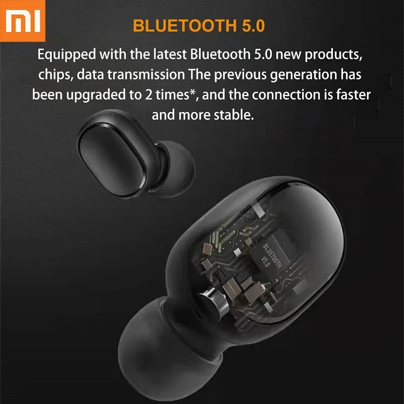 Xiaomi Redmi Airdots 2 auricolari Mi Original Xiaomi True Wireless Headphones Bluetooth Air Dots Headset TWS auricolari Control