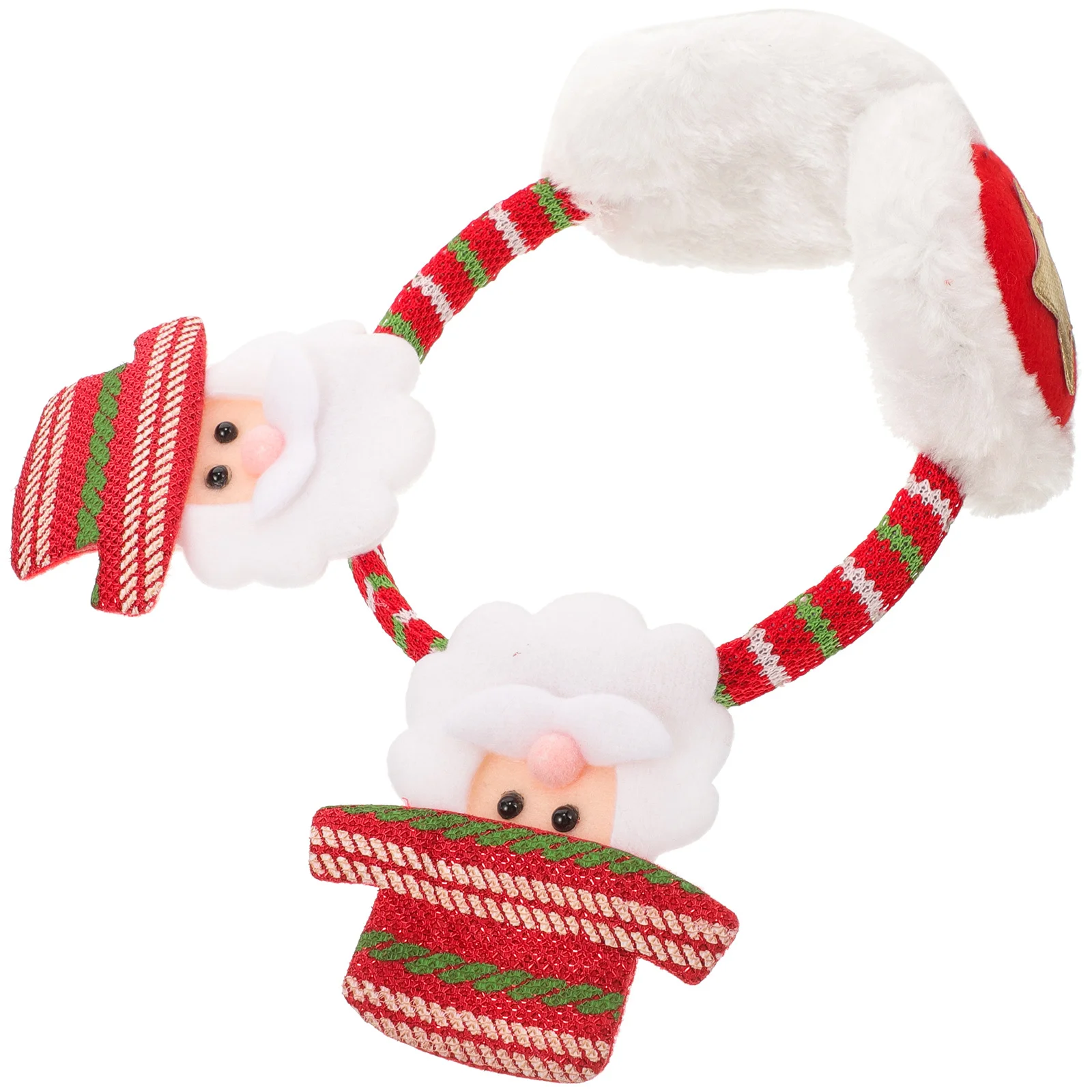 Orejera navideña, orejera cálida para invierno, diadema de Papá Noel, Protector de orejas para exteriores, regalo para niñas y mujeres, calentador de orejas de invierno