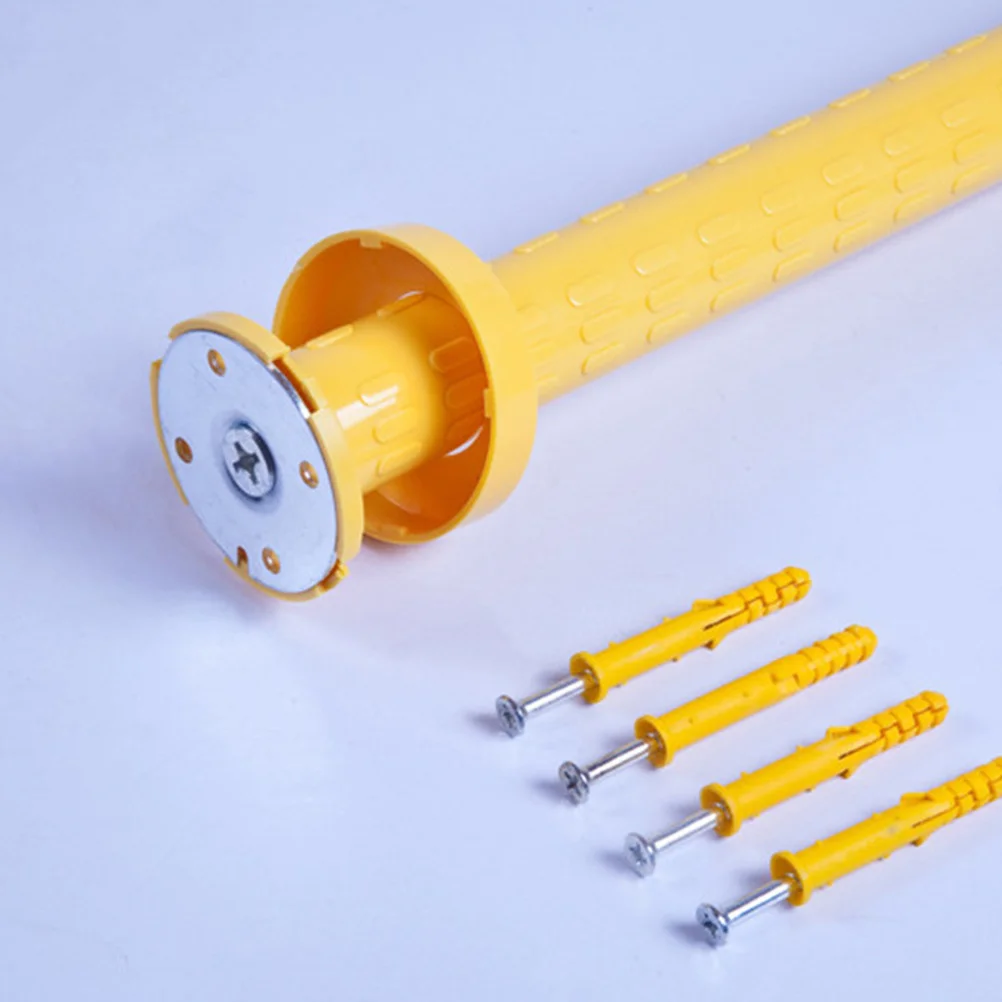 

Wall Grab Bar Yellow Durable Anti-Plastic Stainless Steel Inner Tube 300Lb Support Safety Grip Raised Lines Anti Static Luminous