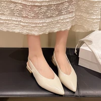 Fashionable women's high-heeled sandals are selling well. Office sexy one-piece sandals. Shoe head-covered gladiator sandals. - Image 2
