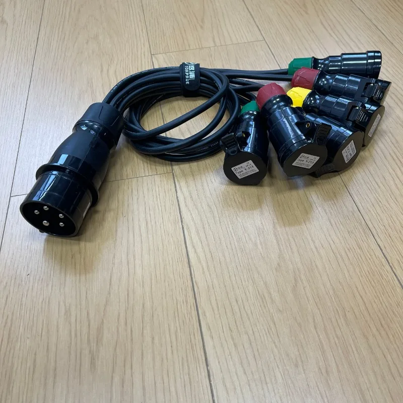 Light One Drag Six Power Cord 32A Loose Tail To 16A Pig Tail Cable, Fast Power Adapter Cable