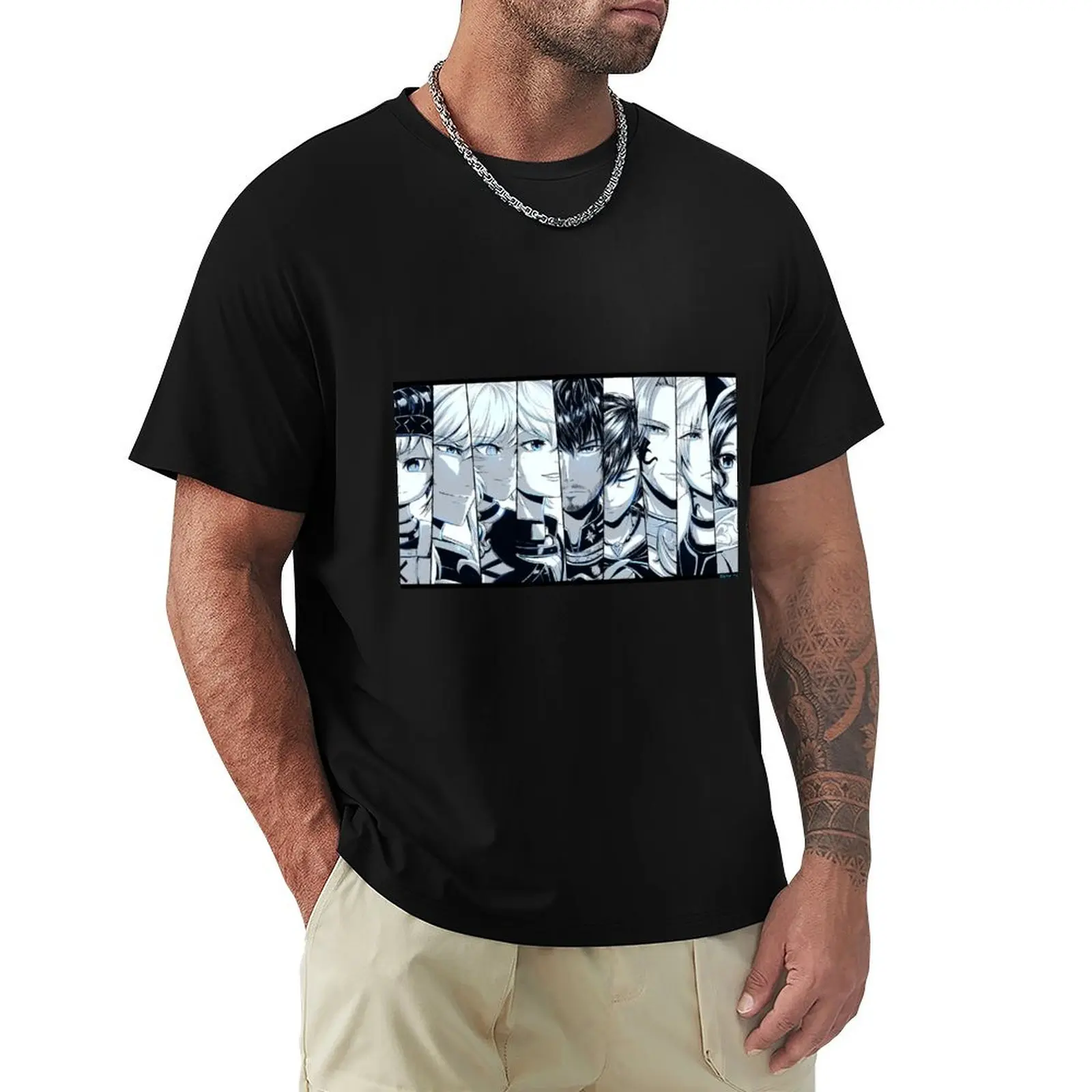 FFXIV Endwalker Scions T-Shirt Casual All Match Tee Shirt for Men