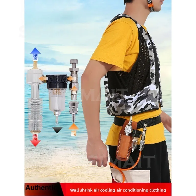 Summer High Temperature Heatstroke Cooling Vest, Compressed Air Conditioning Clothing, Welder Refrigeration Clothing