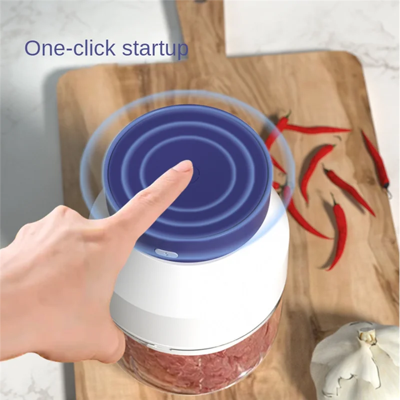 L65A-Meat Grinder Electric Cooking Machine Food Machine Garlic Mixer Household Stuffing Multifunctional Grinder Durable 400ML