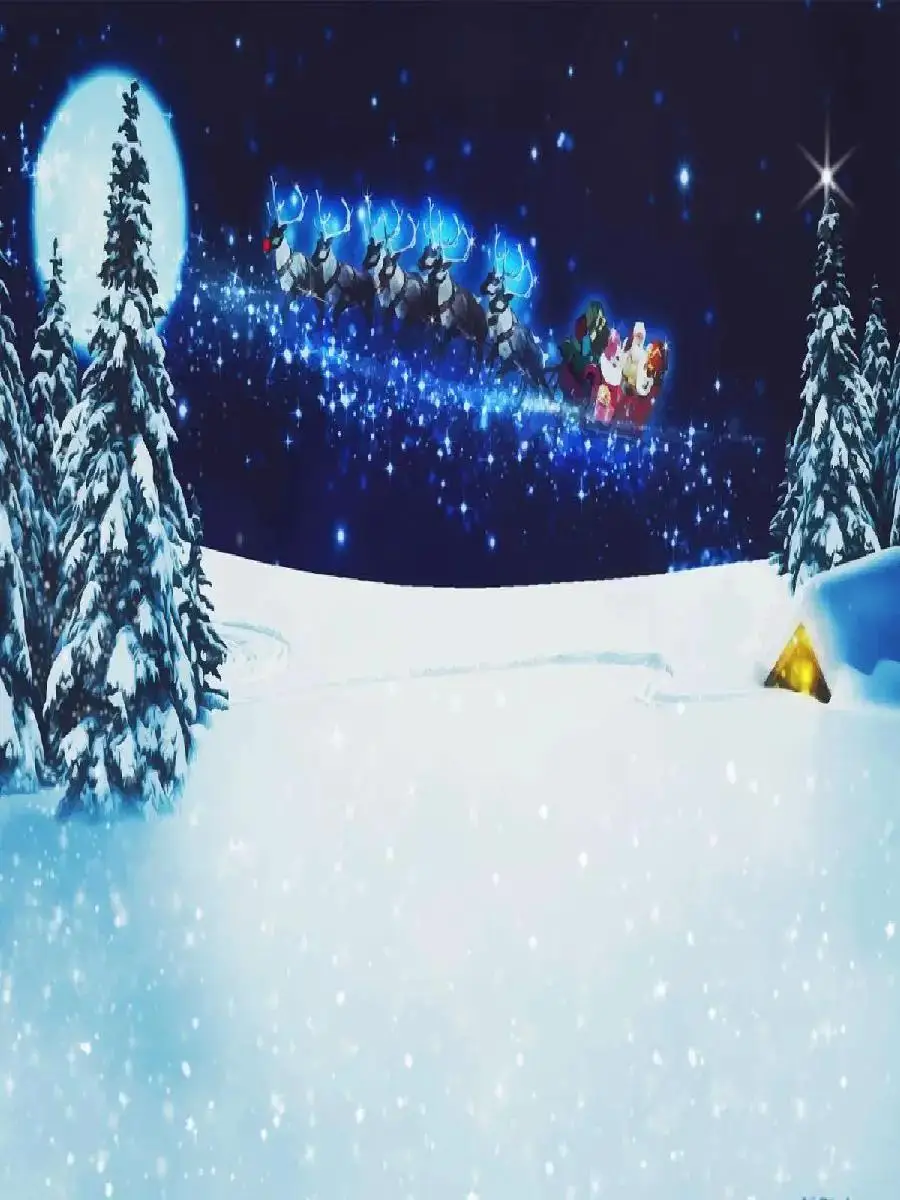 احتفالي عيد الميلاد سانتا كلوز الأيائل سنو قماش جدار الفن ديكور المنزل الحديث ملصق طباعة