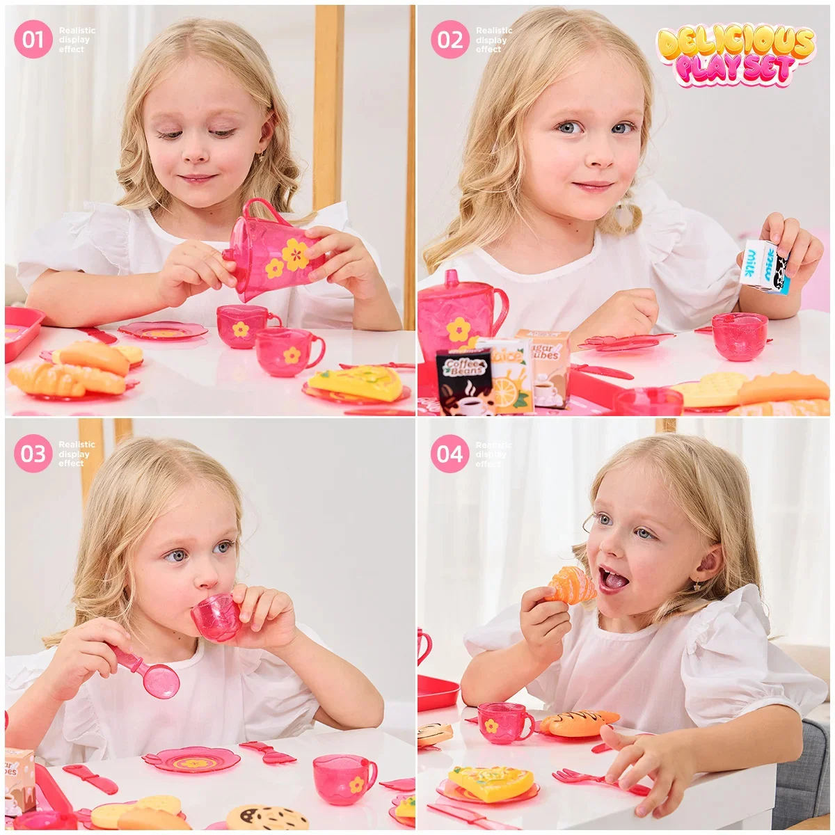 DIY Miniatuur Voedsel Simulatie Fantasiespel Keuken Set Thee Kid Cut Game Onderwijs Kinderen Speelgoed Voor 3-jarige verjaardag