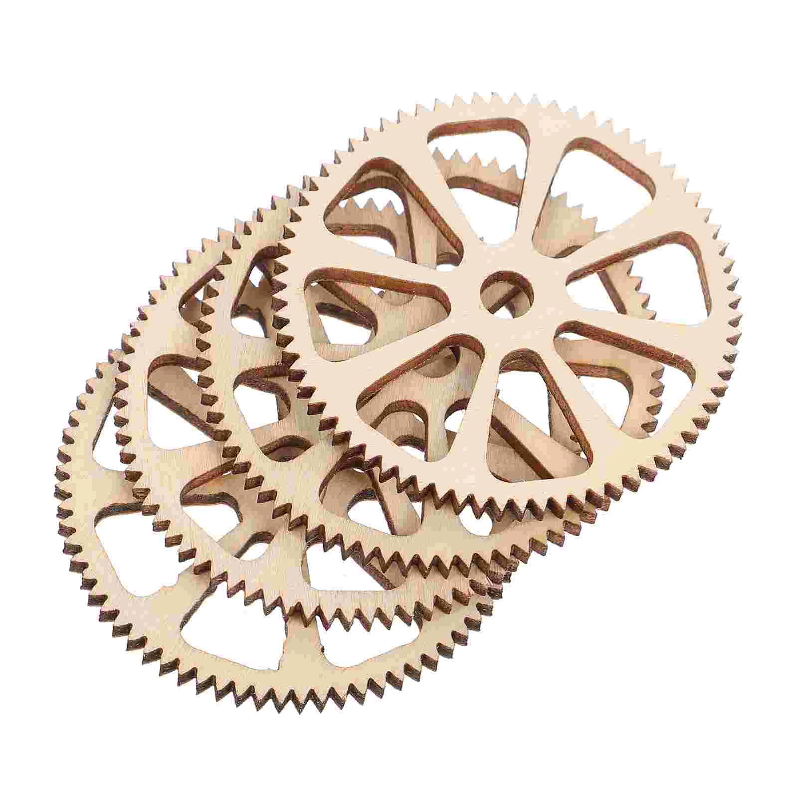 

40PCS Wooden Gear Craft Embellishments Assorted Sizes Wood naments for Scrapbooking Home Decor Wall Hanging Kids Projects