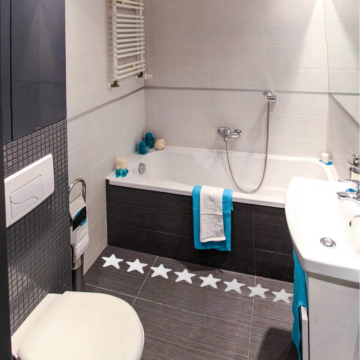 

24 Pcs Non-slip Stickers Novel Treads Skidproof Pasters Multipurpose Unique Pvc Bathroom Accessories Versatile Supplies