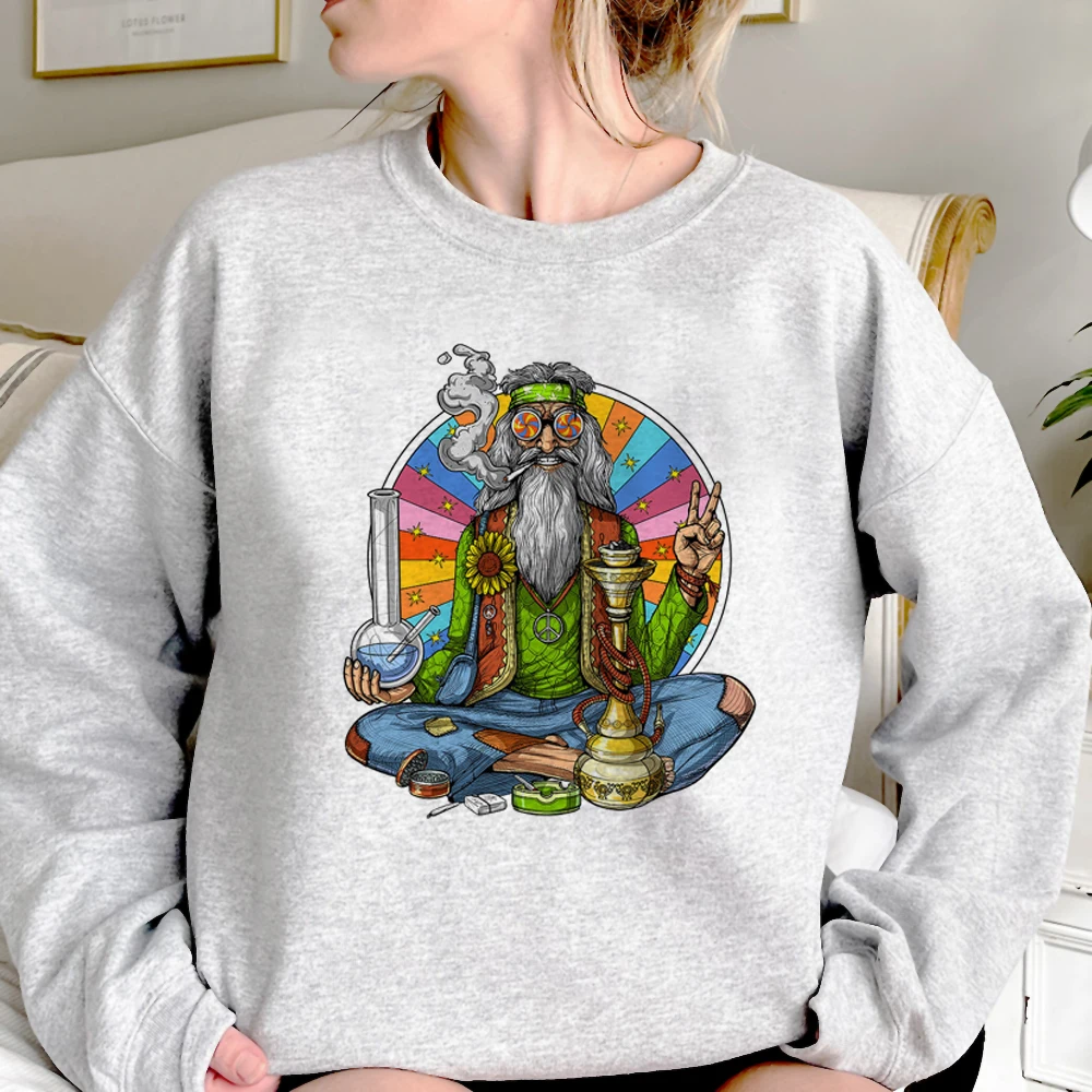 Bong Weed hoodies women Korean style anime sweatshirts Hood female aesthetic sweatshirts