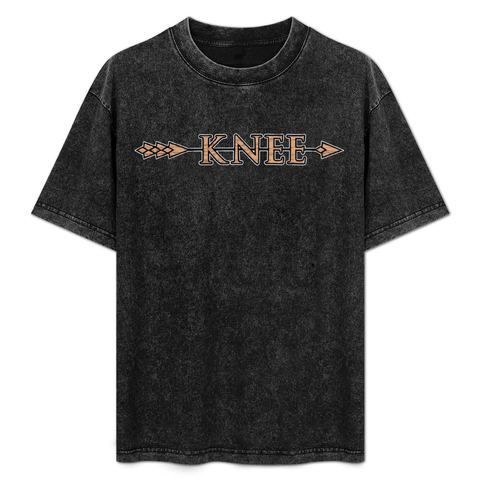 

Arrow to the Knee T-Shirt Basic Crew Neck Short Sleeve Top