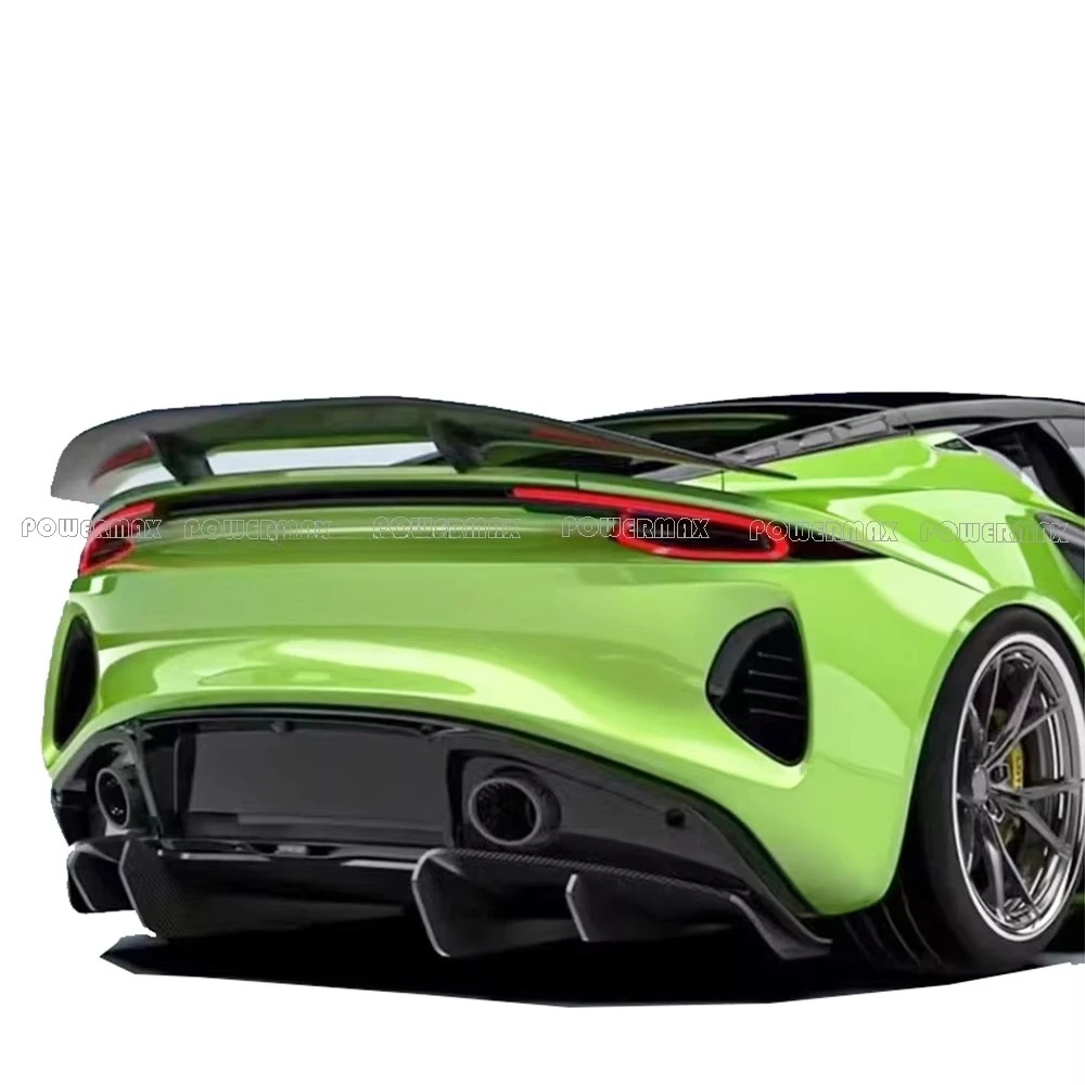Dry Carbon Fiber V Style Rear Wing Spoiler for Lotus Emira 2021+ Rear Trunk Spoiler Exterior Trim