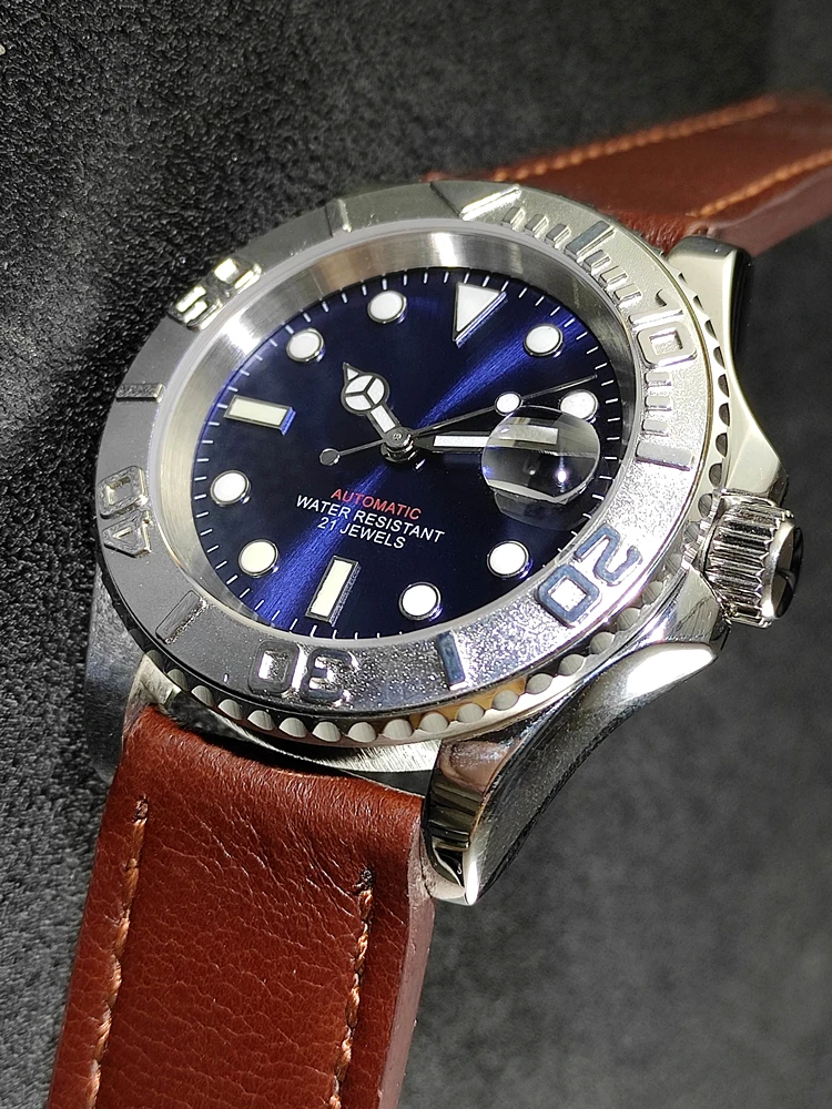 No standard automatic calendar mechanical men's watch yacht for Meiyoda movement 8215 diving fashion luminous yacht