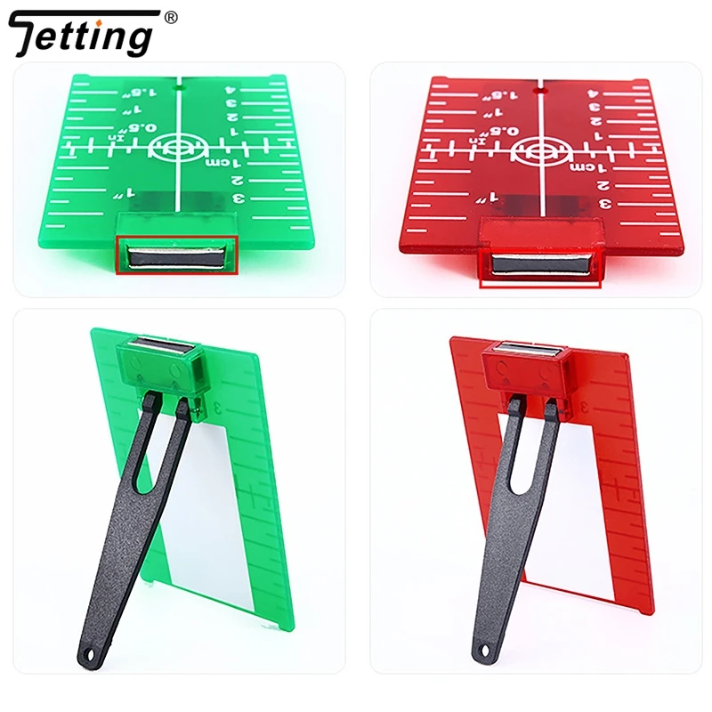 1Pcs Plastic Lase Target Card Plate For Green Red Lase Level For Line Lasers Reflective Magnetic Plate Laser Target