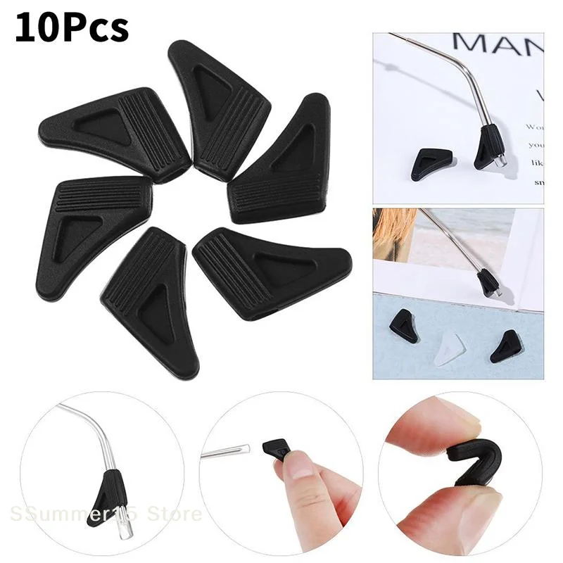 【R】5Pair Glasses Ear Grips Silicone Anti-slip Eyeglasses Ear Hook Eyewear Fastener Anti-fall Eyewear Holder Glasses Accessories
