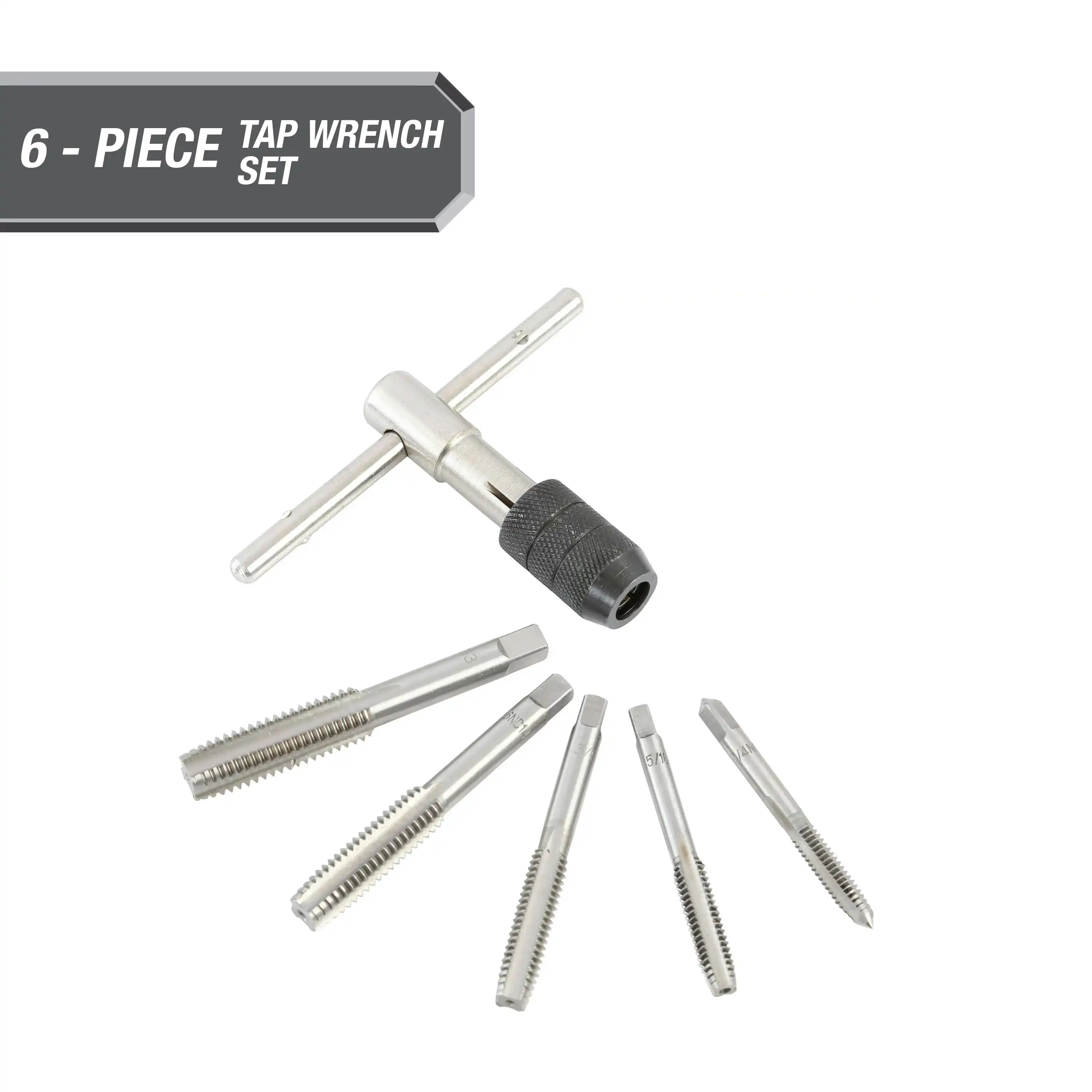 

Набор регулируемых метчиков, 6 предметов, вольфрамовая сталь