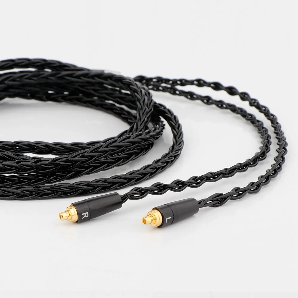 8-adriges Kopfhörer-Upgrade-Kabel aus Einkristallkupfer, versilbert, kompatibel mit IE300, IE900, IE600, IE200. – Detail 6