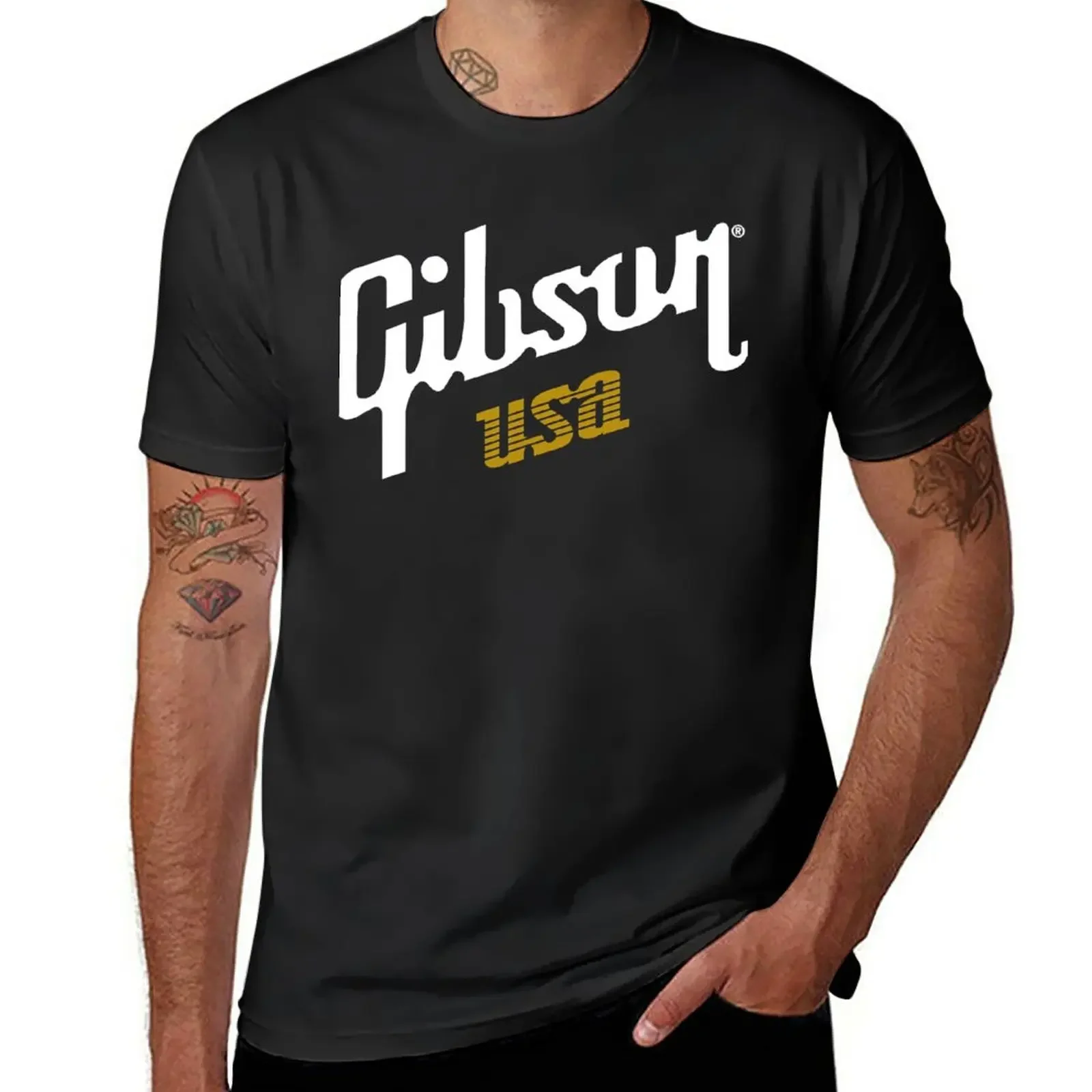 

New Gibson USA T-Shirt quick-drying t-shirt plus size t shirts quick drying t-shirt Aesthetic clothing plain t shirts men
