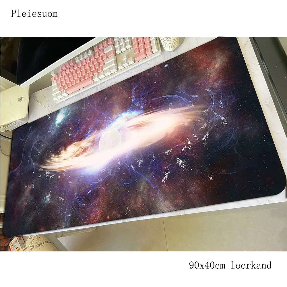 Space Sci Fi mouse pad gamer cheapest mousepad 900x400x4mm rubber desk mat large gaming accessories game keyboard mats oversized