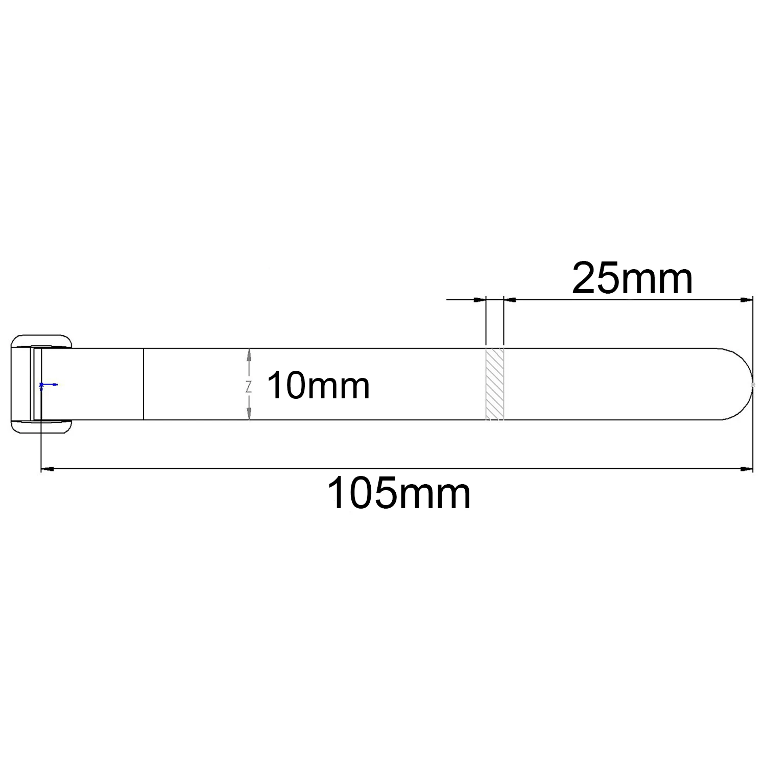 TCRC 10PCS 10x105mm Nylon RC Battery Straps Reusable Cable Straps Adjustable Cinch Straps for 1/24 1/30 1/32 RC Crawler Car