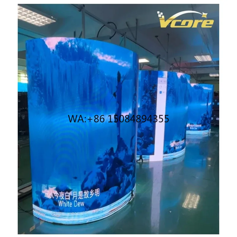 

High Refresh Gob P2.6mm Indoor Flexible Rental LED Display IP45 Waterproof Stage LED Wall for Sport Event Media Board