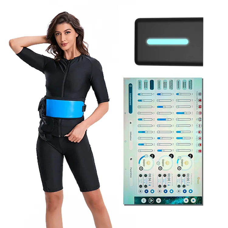 

Gugeer Ems Muscle Stimulation Wireless Home Ems Jumpsuit Device Deeply Workout Fitness Dry Ems Training Suit
