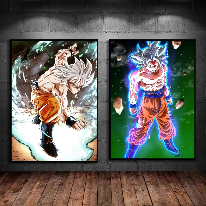 Canvas HD Poster Art Print Anime Dragon Ball Son Goku Wall Decoration Painting Child Room Decoration Living Room Home Decor Gift