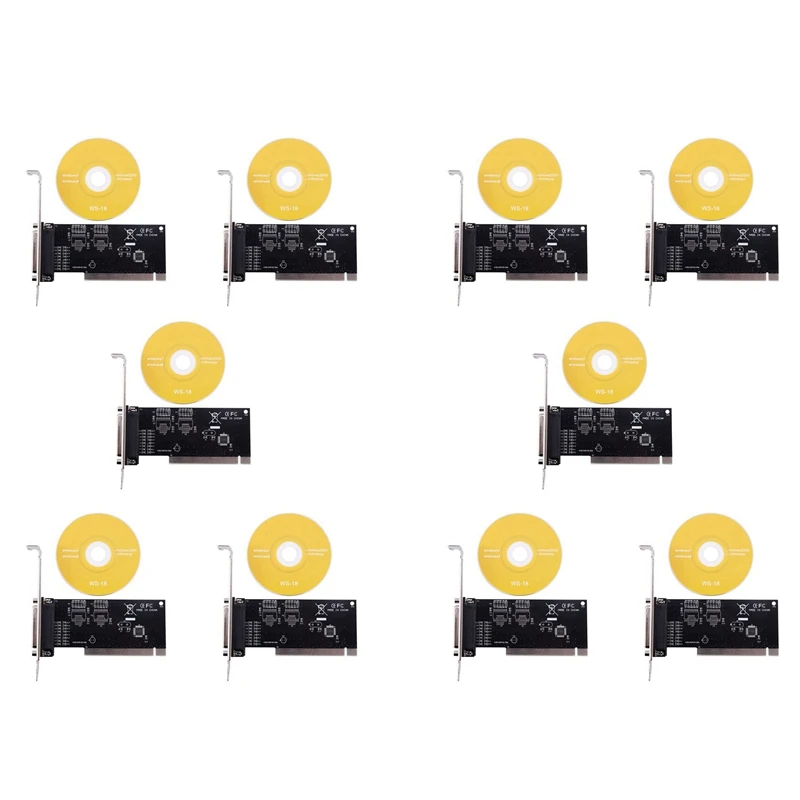 

10X адаптер карты расширения Pci 25-контактный параллельный Lpt Pci к параллельному порта принтера Db25 карта контроллера