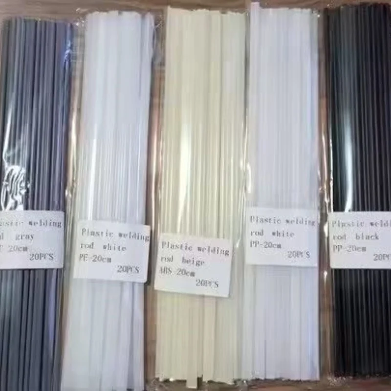 10/20 قطعة قضبان لحام بلاستيكية ABS/PP/PVC/PE عصي لحام 5x2 مللي متر للبلاستيك لحام بندقية الوفير إصلاح لوازم لحام 20 سنتيمتر