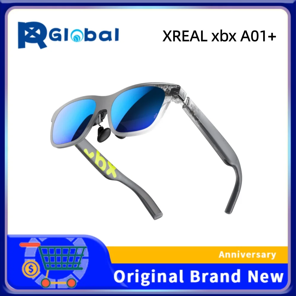 XREAL XBX A01 XR Glasses: 62g, Supports HDR10, 1600 Nits, 50-Degree FOV, for Watching Movies and Gaming